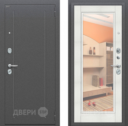 Входная металлическая Дверь Bravo Оптим Флэш Bianco Veralinga