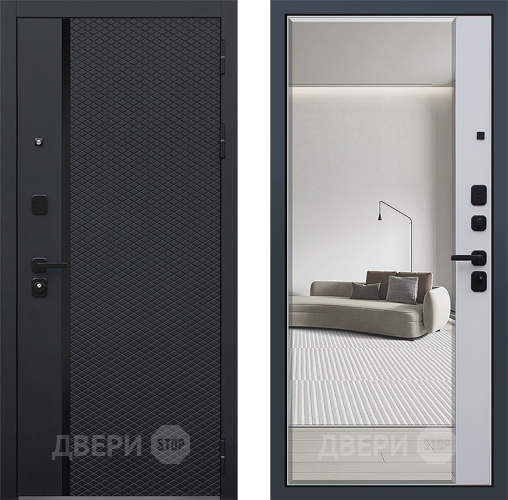 Входная металлическая Дверь АСД Ньюкасл с зеркалом