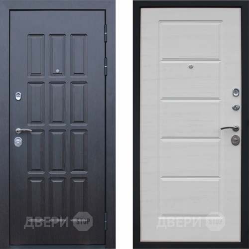 Входная металлическая Дверь АСД Фортуна Беленый дуб поперечный