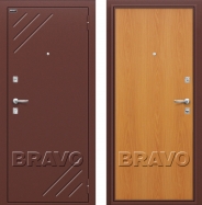 Дверь Bravo Оптим Стандарт Миланский Орех 860х2050 мм