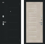 Дверь Bravo Проф Букле черное/Cappuccino Veralinga 860х2050 мм