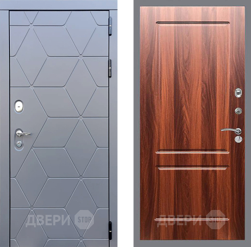 Входная металлическая Дверь Стоп КОСМО ФЛ-117 Итальянский орех