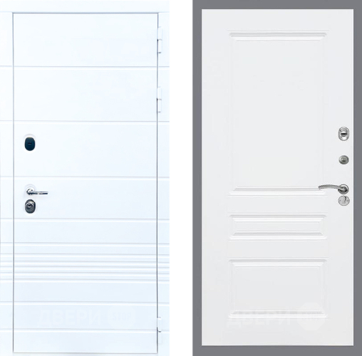 Дверь Стоп ТРЕНДО ФЛ-243 Силк Сноу