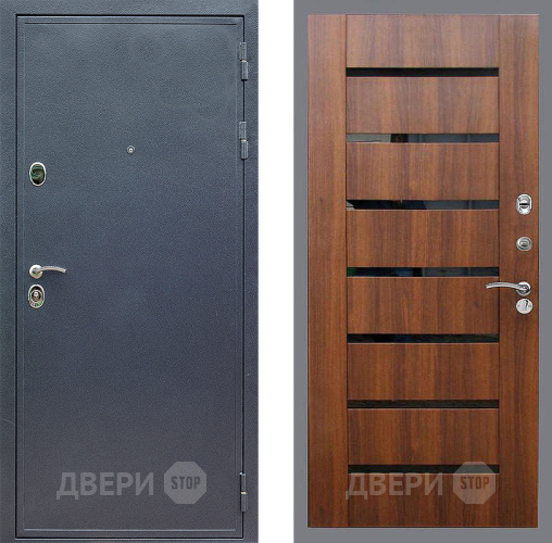 Дверь Стоп СИЛЬВЕР СБ-14 Орех бренди