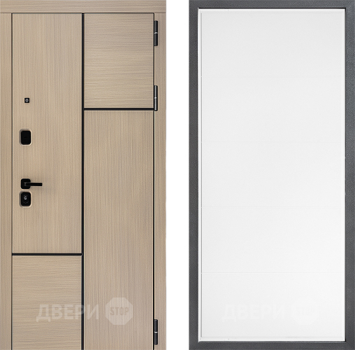 Входная металлическая Дверь Дверной континент ДК-14 ФЛ-649 Белый софт