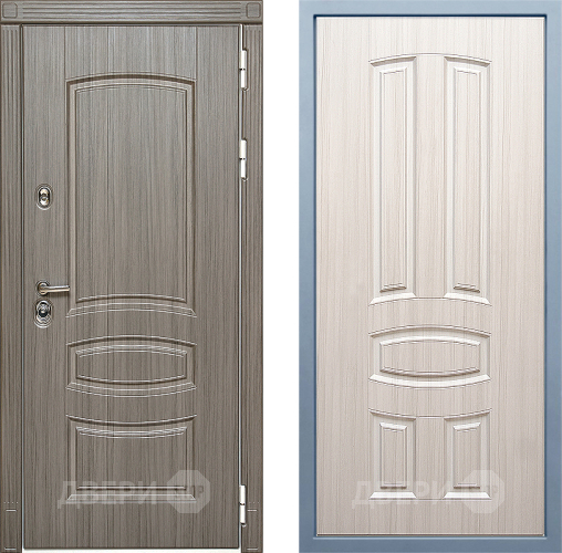 Входная металлическая Дверь Дива МД-42 М-3 Сандал белый