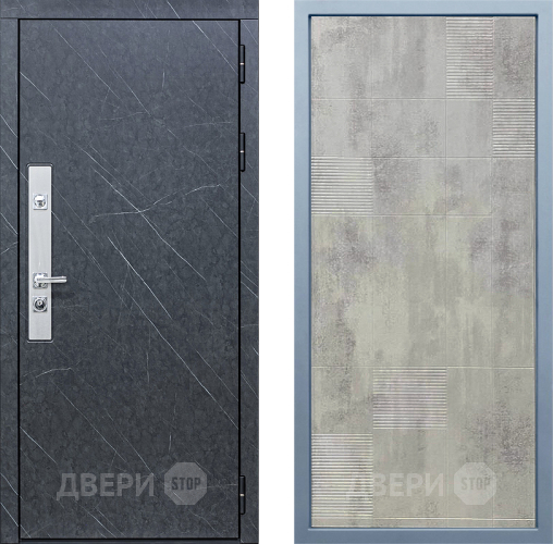 Входная металлическая Дверь Дива МХ-26 STR Д-4 Бетон темный
