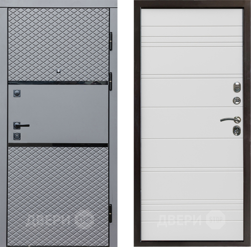 Дверь Престиж Ромб Line Белый