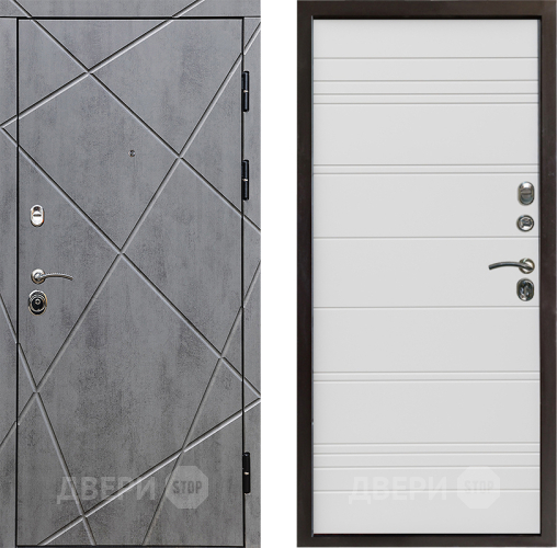 Дверь Престиж Лучи Line Белый