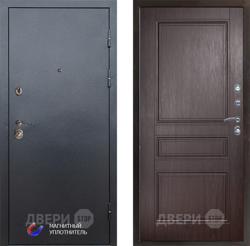 Входная металлическая Дверь Престиж Графит Классика Венге