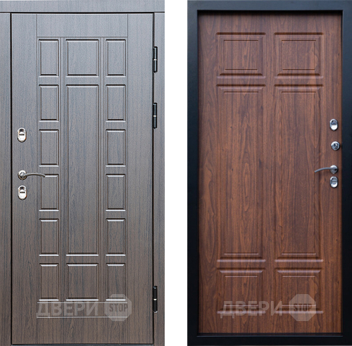 Входная металлическая Дверь Престиж TERMO с терморазрывом Престиж Премиум Орех темный