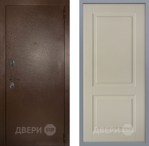 Дверь Заводские двери Эталон 3к антик медь Доррен Шампань