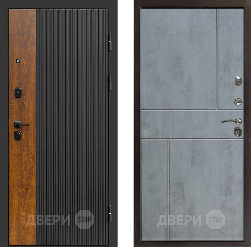 Дверь Престиж Prestizh Горизонт Бетон темный