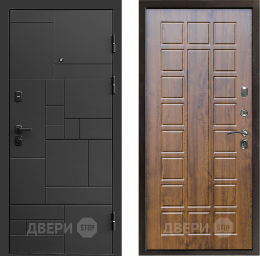 Входная металлическая Дверь Престиж Kvadro Престиж Дуб