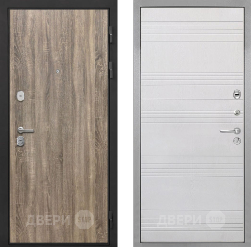 Входная металлическая Дверь Интекрон (INTECRON) Гектор Дуб Турин ФЛ-316 Белый ясень