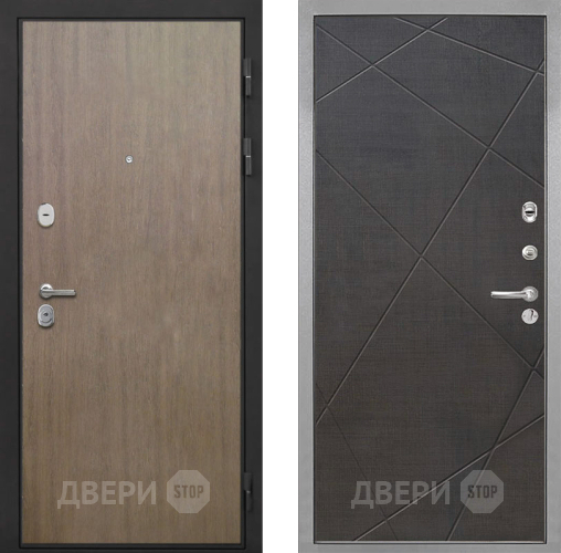 Входная металлическая Дверь Интекрон (INTECRON) Гектор Венге Коричневый Лучи-М Венге распил кофе