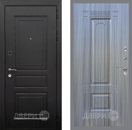 Входная металлическая Дверь Рекс (REX) 6 Венге FL-2 Сандал грей