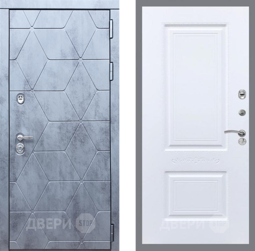 Входная металлическая Дверь Рекс (REX) 28 Смальта Силк Сноу