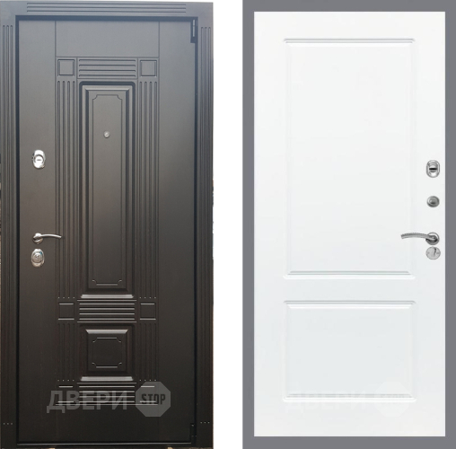 Входная металлическая Дверь Рекс (REX) 9 FL-117 Силк Сноу