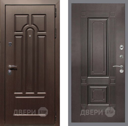 Входная металлическая Дверь Рекс (REX) Эврика FL-2 Венге