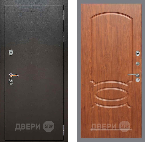 Входная металлическая Дверь Рекс (REX) 5 Серебро Антик FL-128 Морёная берёза