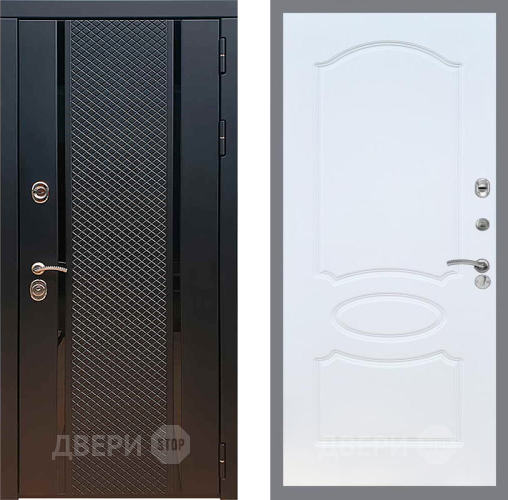 Входная металлическая Дверь Рекс (REX) 25 FL-128 Белый ясень