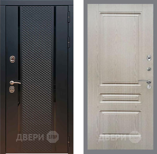 Входная металлическая Дверь Рекс (REX) 25 FL-243 Беленый дуб