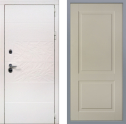 Дверь Заводские двери Дэко Вайт Доррен Шампань 860х2050 мм