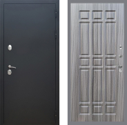 Дверь Рекс (REX) 5 Черный Муар FL-33 Сандал грей 860х2050 мм