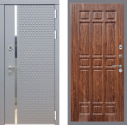 Дверь Рекс (REX) 24 FL-33 орех тисненый 860х2050 мм